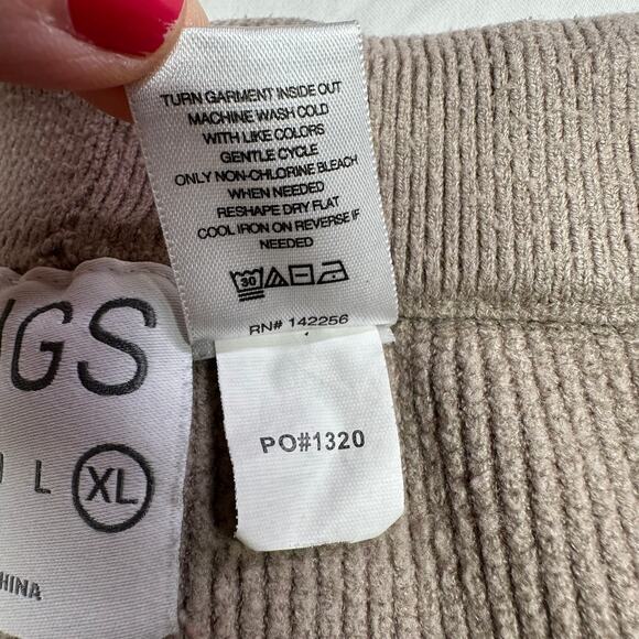 Figs Lounge Pants Womens XL Ribbed Knit Wide Leg Athleisure Drawstring Stretch - Picture 5 of 11